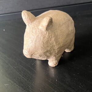 Handcrafted Tan Animal Sculpture